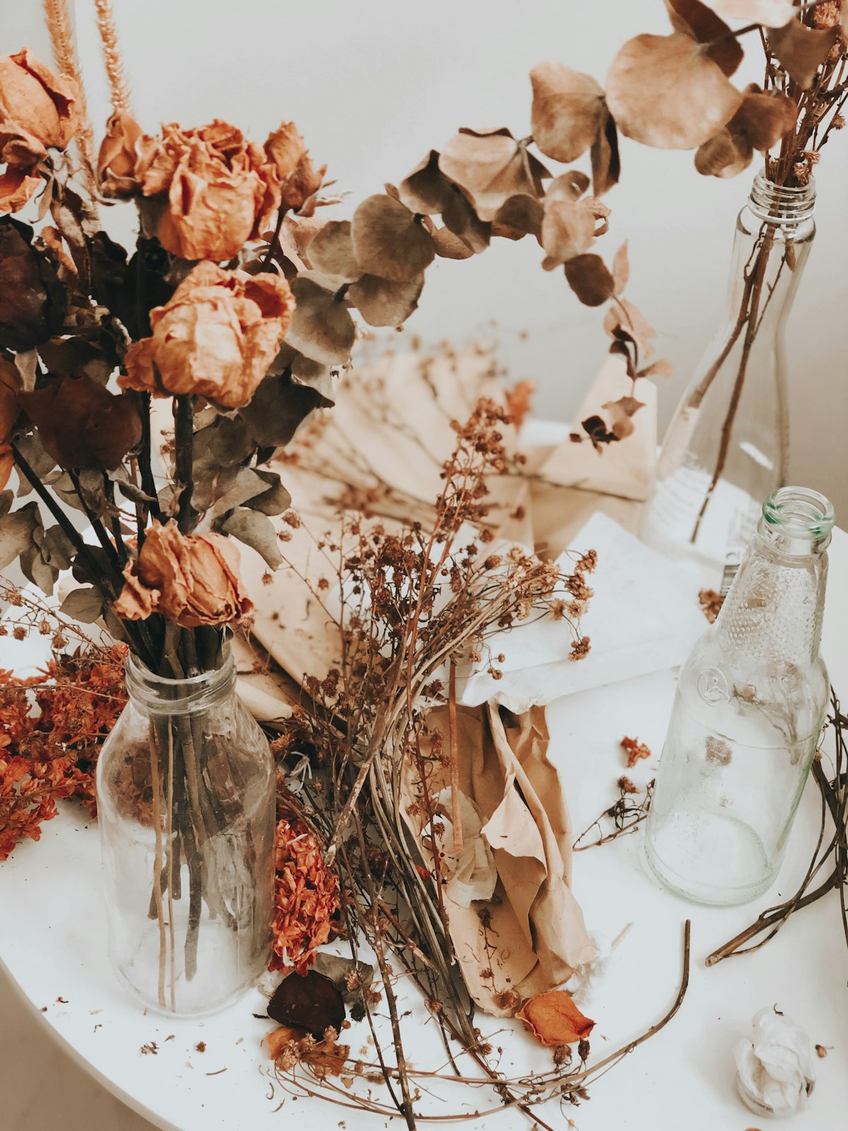 Artful floral arrangement by Petal & Thorn